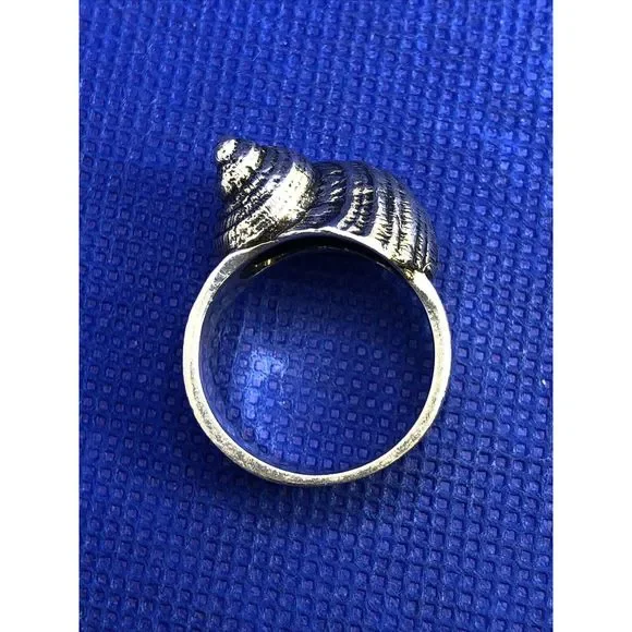 Mignon Faget 925 Sterling Silver Sea Collection Moon Snail Statement Ring - Picture 12 of 12